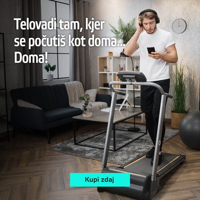 Telovadi tam, kjer se počutiš kot doma... Doma!